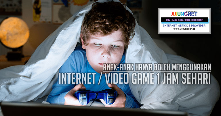 Anak-anak hanya boleh menggunakan internet atau video game satu jam sehari